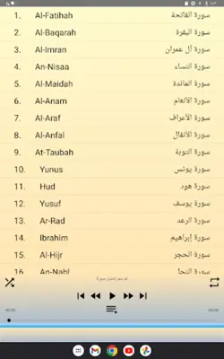 Ali Jaber full Quran android App screenshot 13